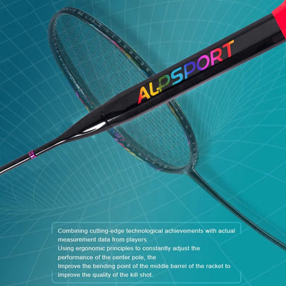 ALP SPORT BBQ2.0 8U Full Carbon Badminton Racket 24-30Lbs