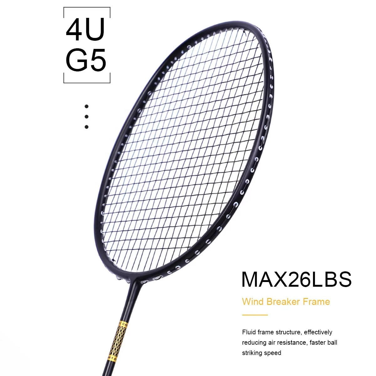 ALP SPORT ZJ 4U 28Lbs Superlight Carbon Fiber Badminton Racket (Single)