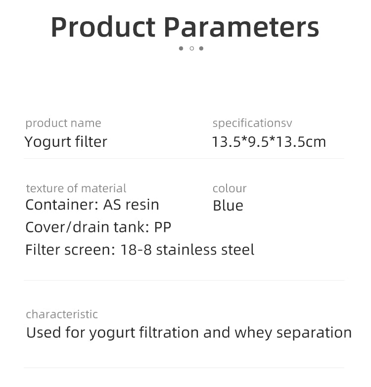 Japanese YOGURT STRAINER 450ML