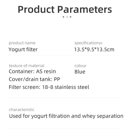 Japanese YOGURT STRAINER 450ML