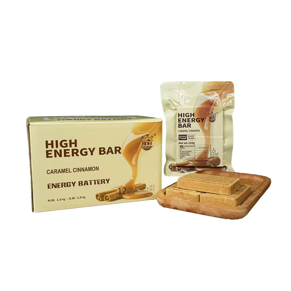 CARAMEL CINNAMON High Energy Bar 120g x 12pcs (1 Box) - Exp. Date 2045