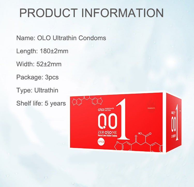 OLO 001 DELAY DRAGON CONDOM 10 PCS - round packaging