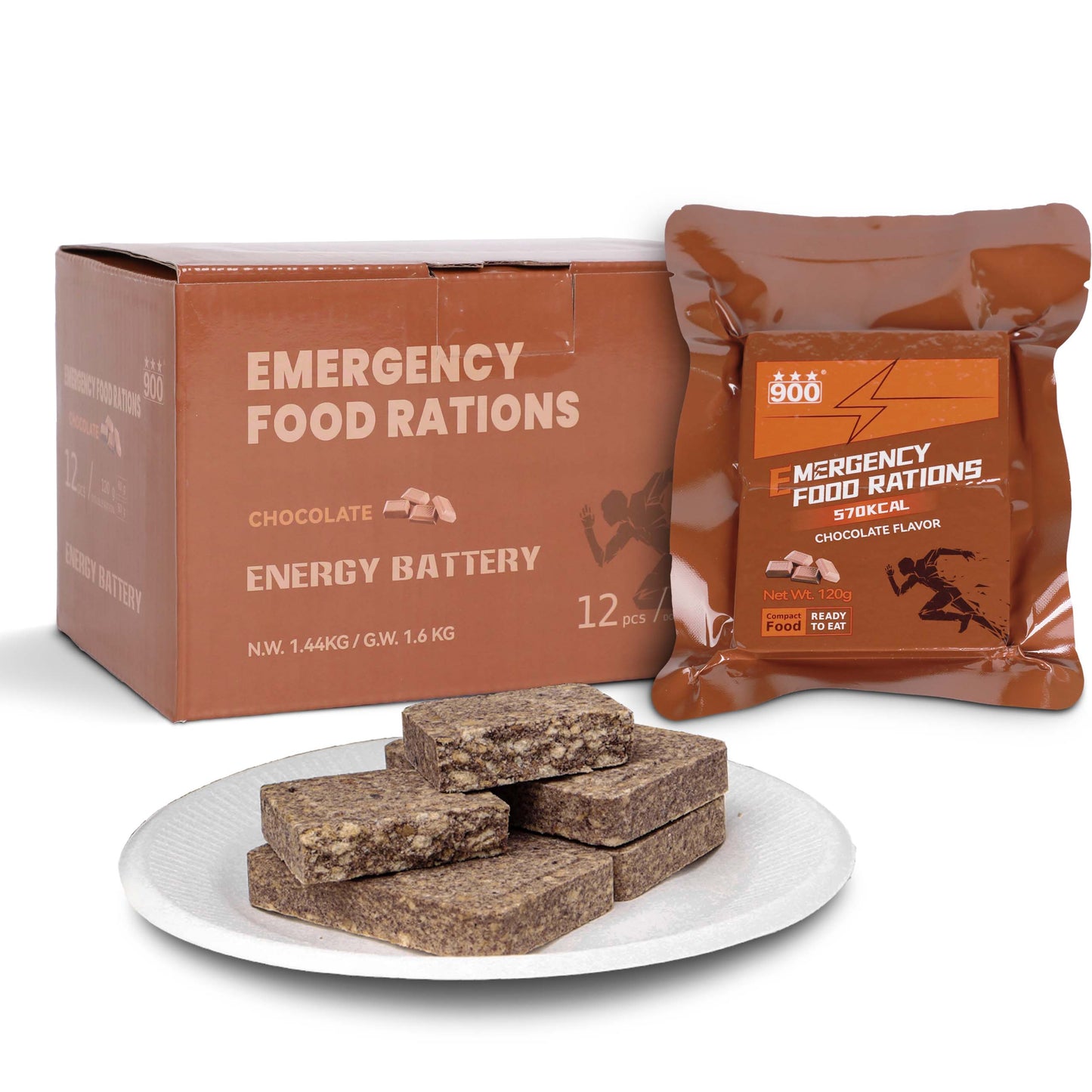 High Energy 900 CHOCOLATE Bar 120g x 12 pcs (1 Box) - Exp. Date October 2044