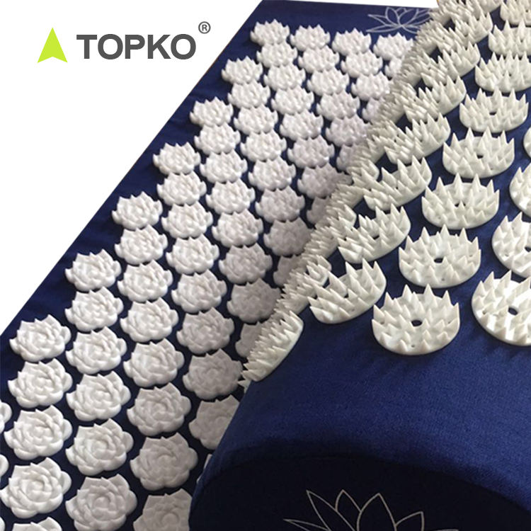 TOPKO Eco-friendly Cotton Material Acupressure Mat & Pillow Set