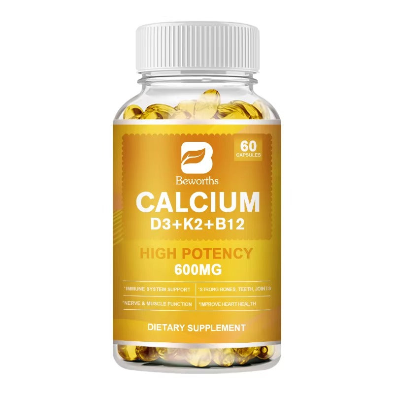 Beworths CALCIUM With D3, K2, B12 - 600mg