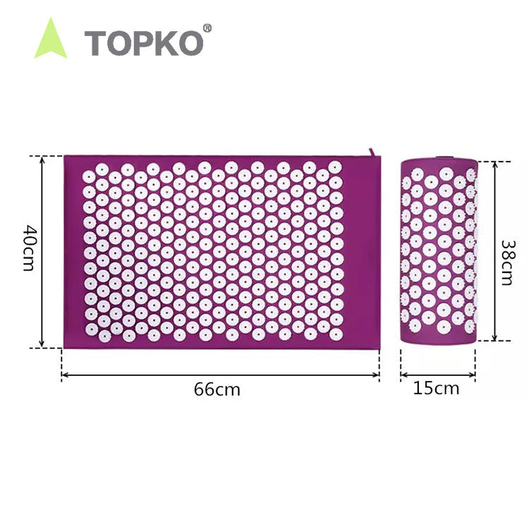 TOPKO Eco-friendly Cotton Material Acupressure Mat & Pillow Set