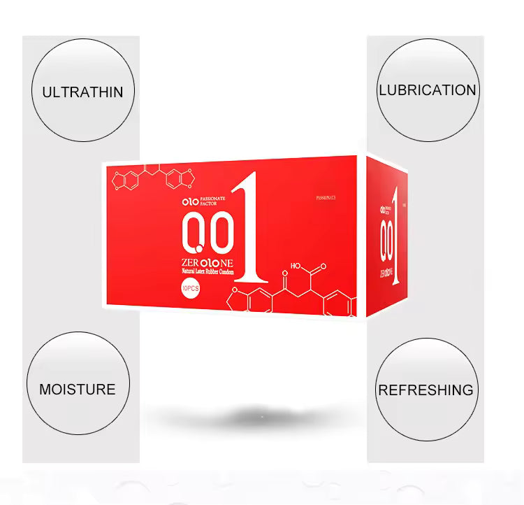 OLO 001 DELAY DRAGON CONDOM 10 PCS - round packaging