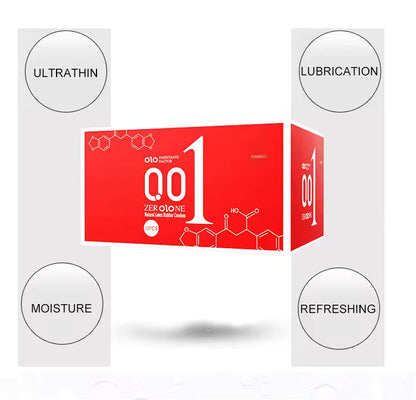 OLO 001 DELAY DRAGON CONDOM 10 PCS - round packaging