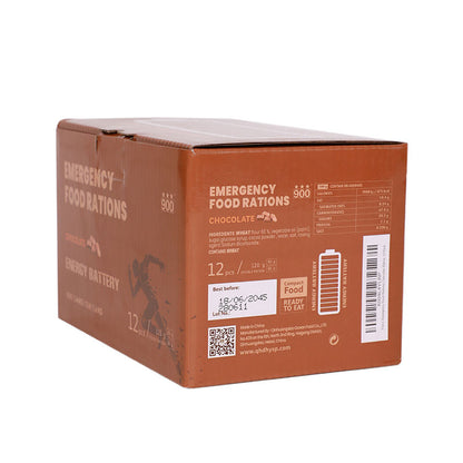 900 High Energy CHOCOLATE Bar 120g x 12 pcs (1 Box) - Exp. Date October 2044