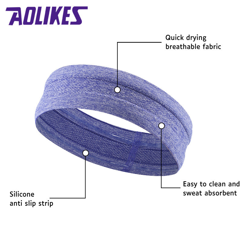 Aolikes 2103 Sports Silicone Headband Sweatband