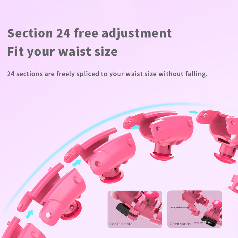 Topko Adjustable Hula Hoop- Pink