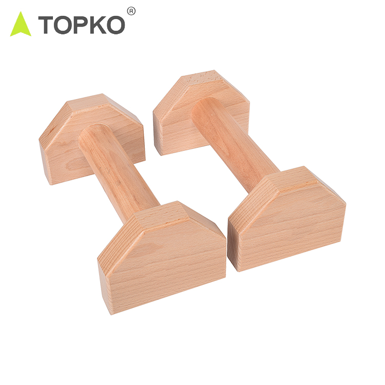 Topko Wooden Non-slip Push-up Bar