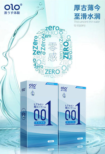 JAPANESE OLO ULTRA THIN CONDOM 10pcs in 1 Box - SQUARE PACKAGING