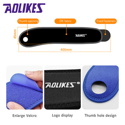 Aolikes 7937 Adjustable Compression Wrist Band with Thumb Support