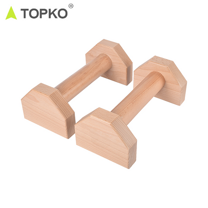 Topko Wooden Non-slip Push-up Bar