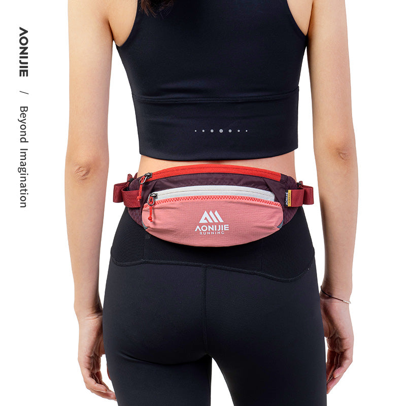 Aonijie W8133 Sports Waist Bag Running Belt- PINK