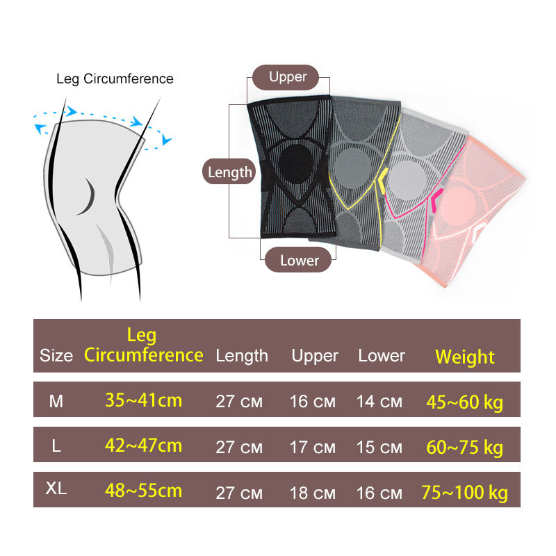 Aolikes 7728 Elastic Knee Sleeve for Joint Support