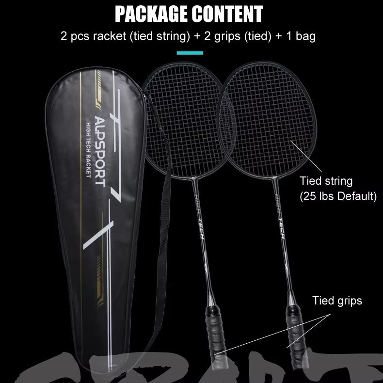 ALP SPORTS RR 4U G4 Carbon Fiber 22-25Lbs Badminton Racket