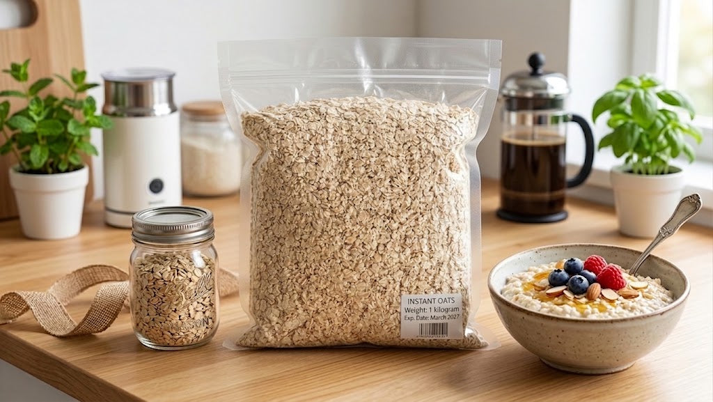 INSTANT OATS 1kg - sugar free healthy oats - Exp. Date March 2027
