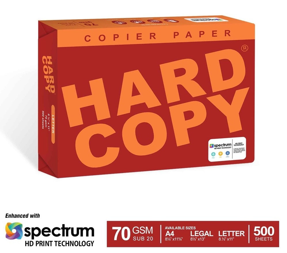 1 BOX HARD COPY Copier Paper SUB 20 70gsm - 5 REAMS