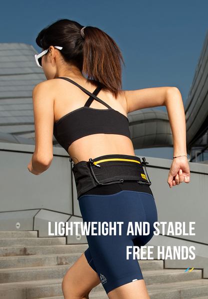 Aonijie W8122 Running BLACK WAIST BELT BAG - LARGE