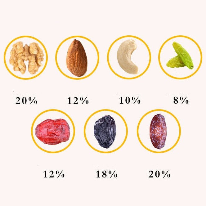 MIX7 50% - MIXED NUTS - 7 KINDS with 50% NUTS 500G