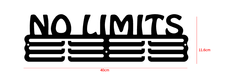 NO LIMITS Medal Hanger (Metal)