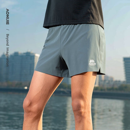 AONIJIE FM5199 Outdoor Male Training Shorts - BLACK