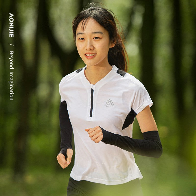 AONIJIE E4122 Running Cycling Arm Sun Block UV Sun Protection Sleeves - GREEN