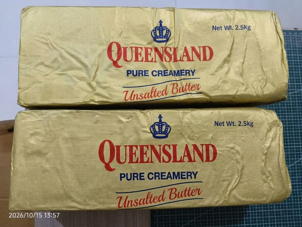 1 CASE - Queensland UNSALTED BUTTER 2.5kg X 8
