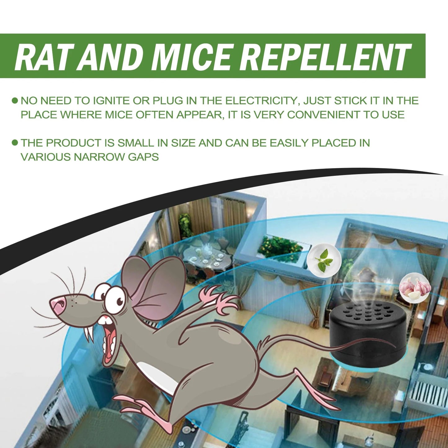 Yegbong RAT AND MICE REPELLENT - 1 box with 8pcs