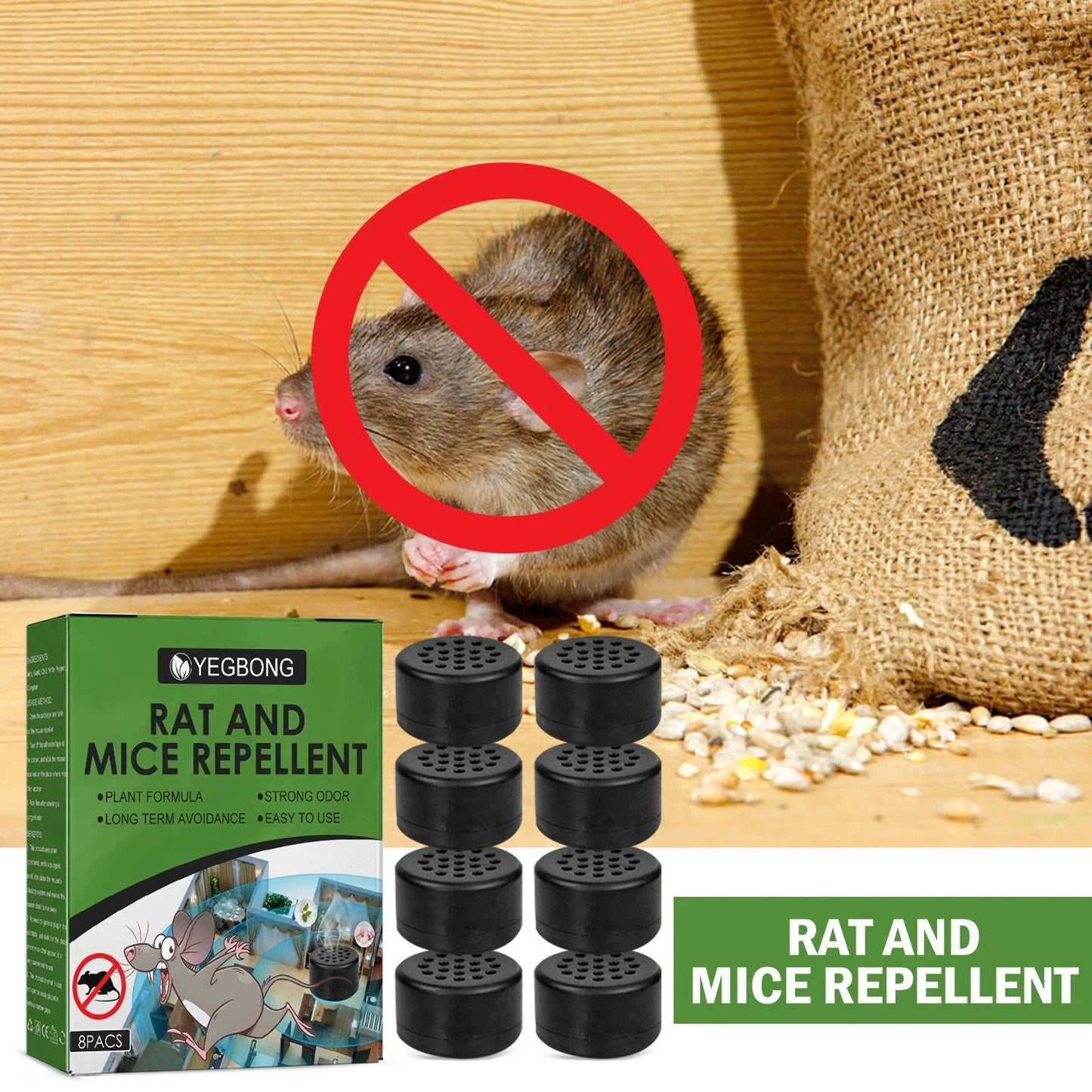 Yegbong RAT AND MICE REPELLENT - 1 box with 8pcs