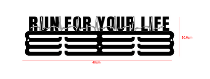 RUN FOR YOUR LIFE Medal Hanger (Metal)