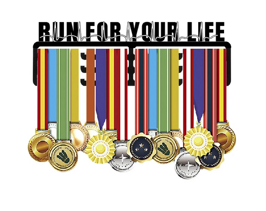 RUN FOR YOUR LIFE Medal Hanger (Metal)