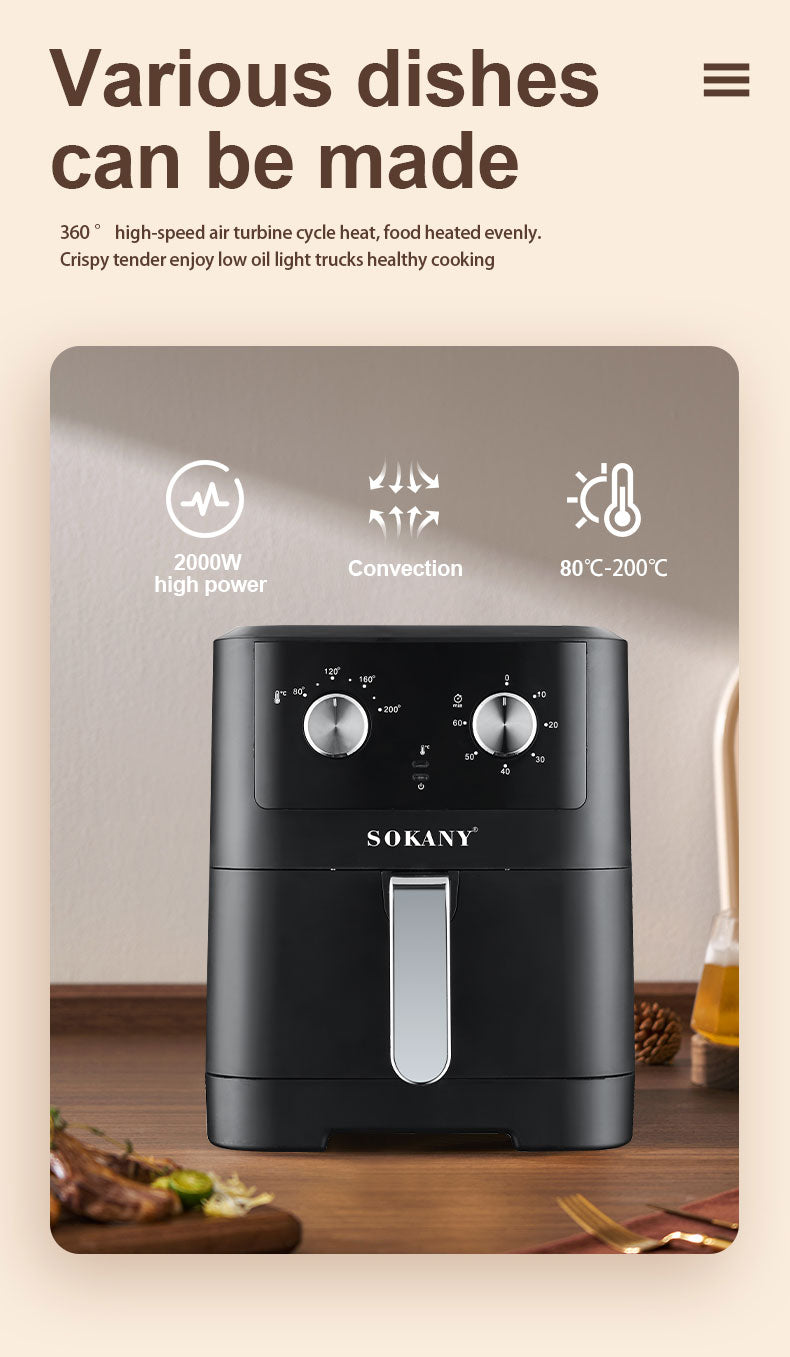 Sokany 8L AIR FRYER 2000W