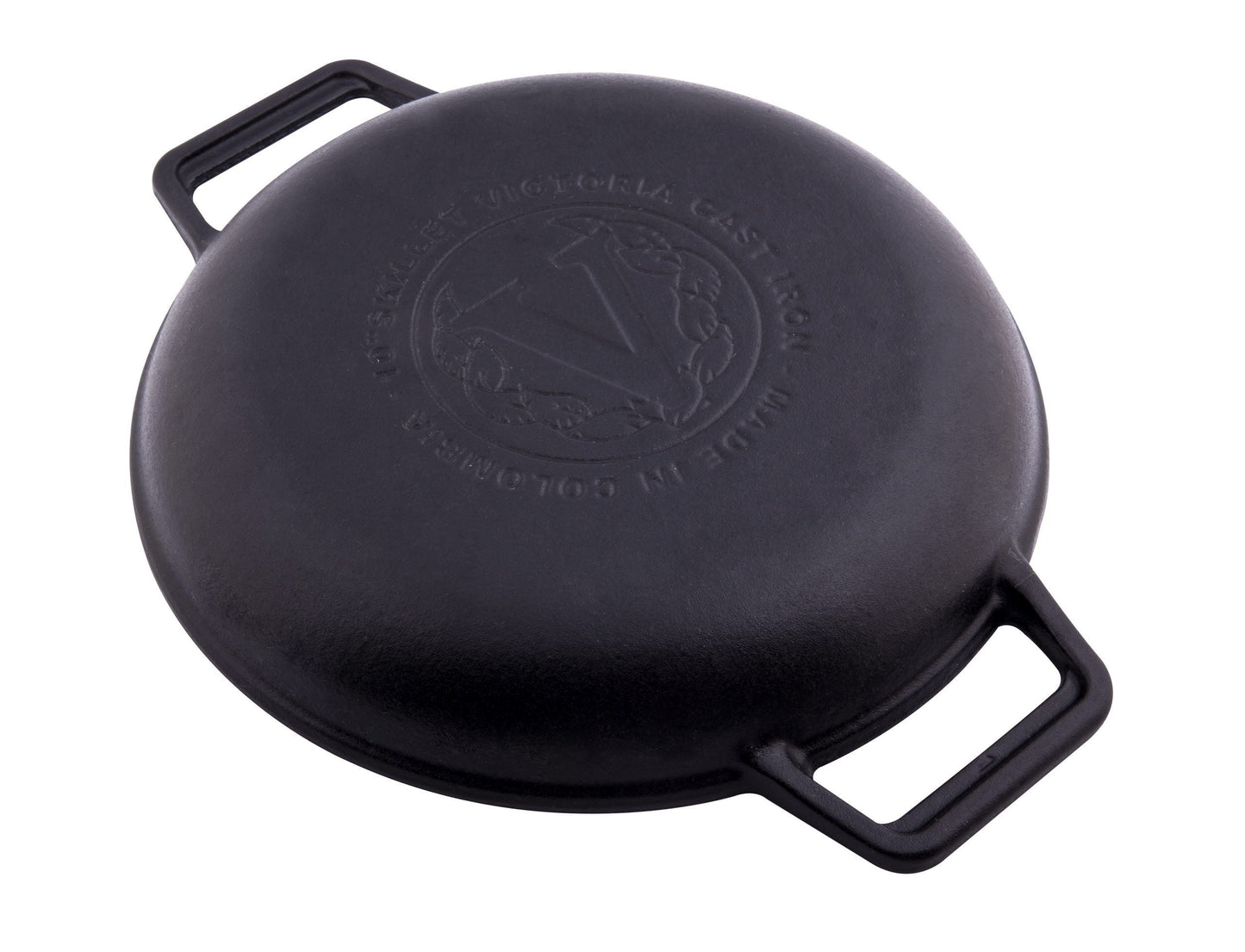 Happiness DUAL HANDLE CAST IRON FRYING PAN - 42cm x 3cm