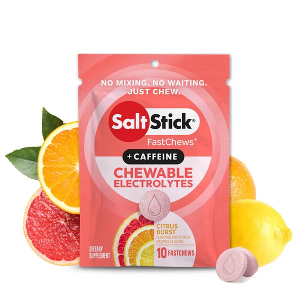 SaltStick FASTCHEWS +Caffeine Citrus Burst - 10ct Packet
