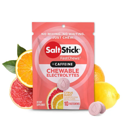 SaltStick FASTCHEWS +Caffeine Citrus Burst - 10ct Packet