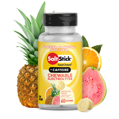 Saltstick Electrolyte Fastchew (Tropical Twist) - Bottle 60 Chewable Tablets