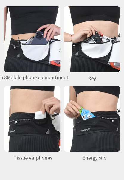 Aonijie W8119 Hydration WAIST BAG Sports Running Belt - BLUE