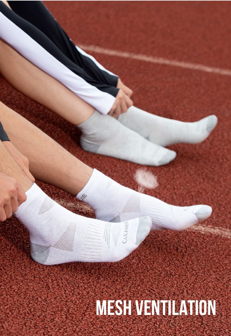 Aonijie E4835 Mid-tube Sports Socks 3 Pairs- Medium