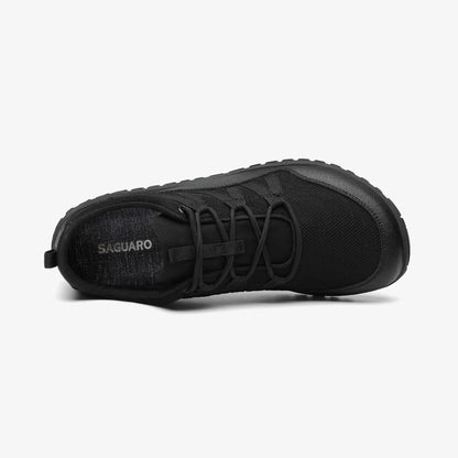 SAGUARO FORESTEP I - Barefoot Minimalist Hiking Shoes - BLACK