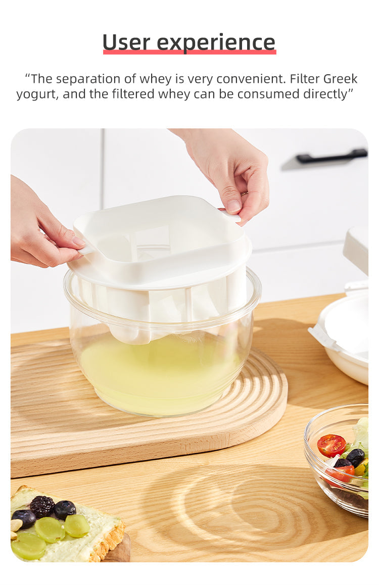 WHEY or YOGURT SEPERATOR with extra fine mesh 2.2 LITER