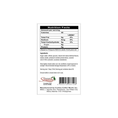 Serenity SALTED CARAMEL Syrup