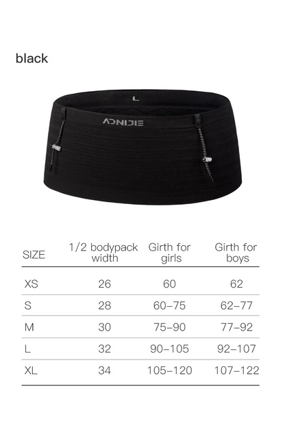 Aonijie Sports Waist bag with Bib Number Holder W8116- GREEN