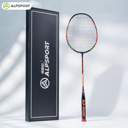 ALP SPORT SR 9U 24-35Lbs Double-edged Carbon Fiber Badminton Racket