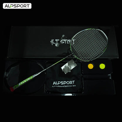 ALPSPORT TJTP 7U/G6 24-30lbs Full Carbon Fiber Badminton Racket