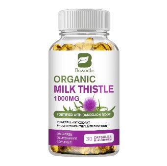 Beworths Milk Thistle Extract Capsules -Herbal Dietary Supplement 1000mg