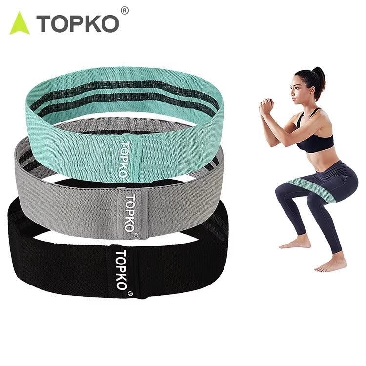 Topko Resistance Hip Bands- 3pcs Set