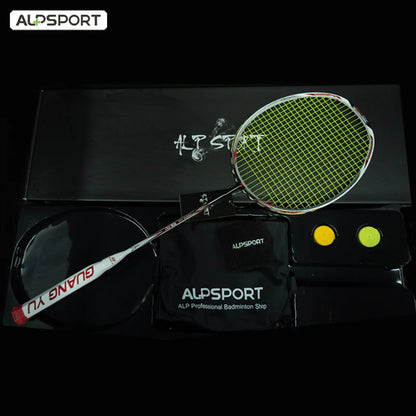 ALPSPORT TJTP 7U/G6 24-30lbs Full Carbon Fiber Badminton Racket